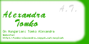alexandra tomko business card